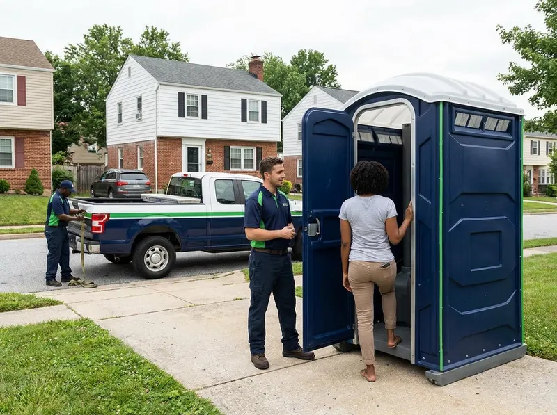 Deluxe Flushing Porta Potty Rental in Baltimore, MD