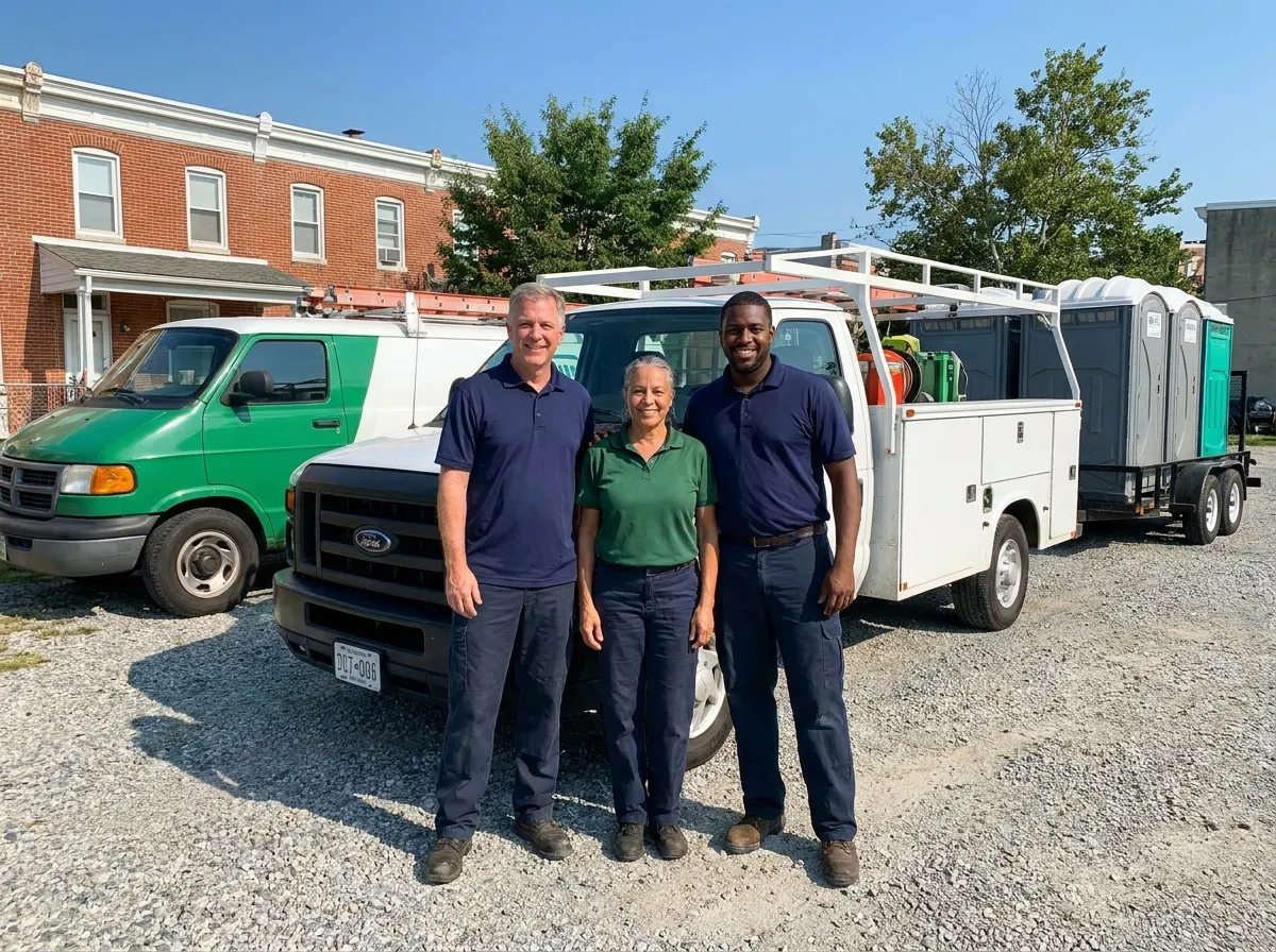 Baltimore Porta Potty Rental Co. porta potty rental team in Baltimore, MD
